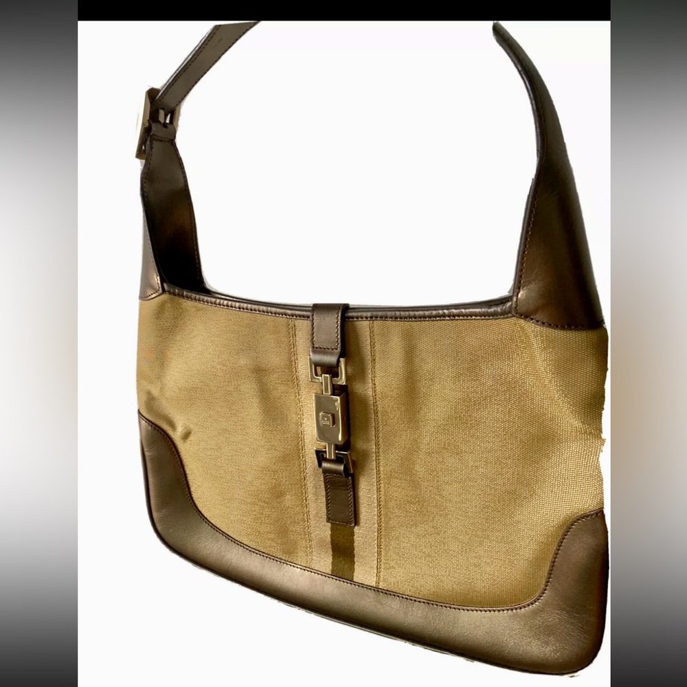 Gucci - metallic gold and bronze - gold hardware - Jackie shoulder bag